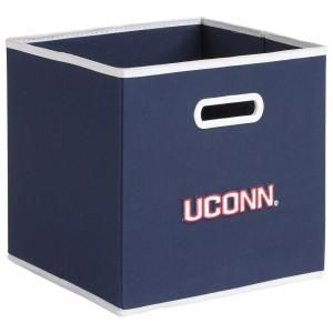College STOREITS University of Connecticut 10 1/2 in. W x 10 1/2 in. H x 11 in. D Navy Fabric Storage Drawer 11067 000CCON
