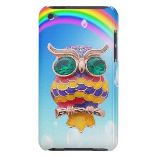 Cute Owl Jewel & Rainbow iPod Touch Case