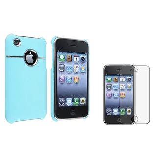 BasAcc Baby Blue Case/ Anti glare Protector for Apple iPhone 3G/ 3GS BasAcc Cases & Holders