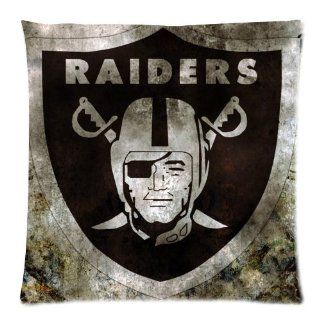 Oakland Raiders Pillow Case   Zippered Pillowcase 18x18 inch Two Sides Pillow Covers with NFL Oakland Raiders HD Image  