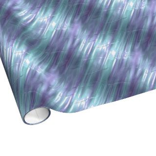 Purple and Blue Metallic Effect 2 Wrapping Paper