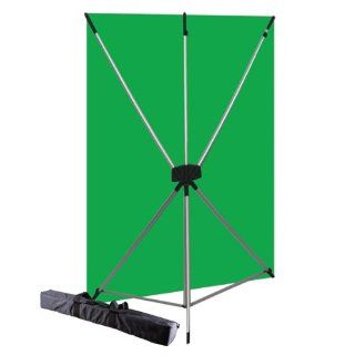 Westcott 579K X Drop Kit with 5 x 7 Feet Green Screen Backdrop (Green/Silver)  Photo Studio Backgrounds  Camera & Photo
