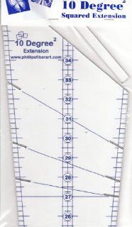 10 Degree Extension Squared Wedge Ruler Turn a Circle Into a Square with the 10 Degree Squared