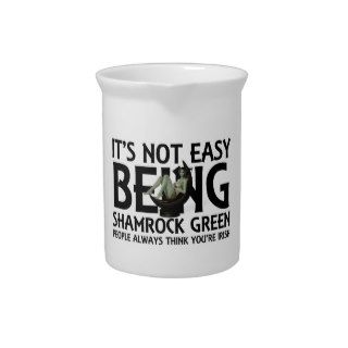 TEE Not Easy Being Shamrock Green Beverage Pitcher