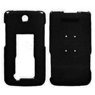 Hard Plastic Snap on Cover Fits LG AX565 Solid Black Alltel Cell Phones & Accessories