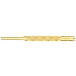Starrett B565D Brass Drive Pin Punch, 4" Overall Length, 7/8" Pin Length, 5/32" Pin Diameter Hand Tool Pin Punches