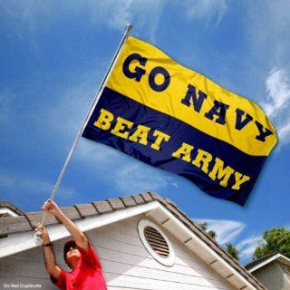 US Navy Shipmen Naval University Large College Flag  Outdoor Flags  Sports & Outdoors