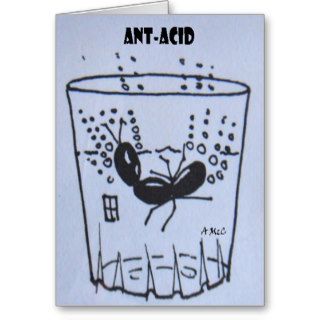 Ant acid cartoon Get Well soon card