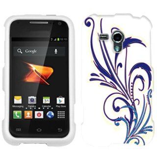 Samsung Galaxy Rush Floral Pattern Cover On White Cover Cell Phones & Accessories
