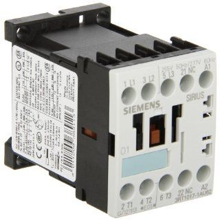 Siemens 3RT10 17 1AU62 Motor Contactor 3 Poles Screw Terminals S00 Frame Size 1 NC Auxiliary Contact 277V at 60Hz AC Coil Voltage
