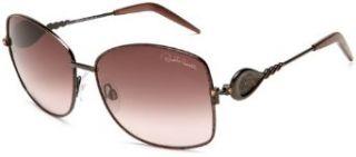 Roberto Cavalli Womens RC582SSW48F Metal Square Frame Sunglasses,Brown Frame/Pink Lens,One Size Roberto Cavalli Clothing