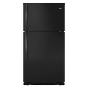 Whirlpool 21.1 cu. ft. Top Freezer Refrigerator in Black WRT371SZBB