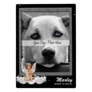 Angel Dog Personalized Pet Memorial Plaque