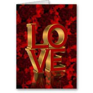 Valentine's day card  LOVE 3D soul mate