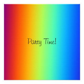 Rainbow Cotton Candy Event Party Invitation