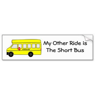 Short Bus Bumper Sticker