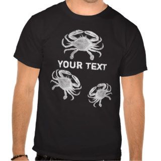 Funny Crab Template Black T shirt