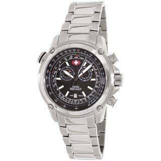 Swiss Precimax Men's Squadron Pro Silver Steel Chronograph Watch Swiss Precimax Men's More Brands Watches