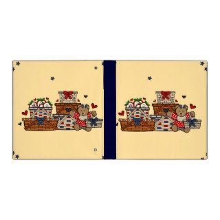 Country Critters, Baskets and Bears 3 Ring Binder