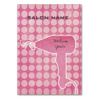 Pink Hair Salon Stylist Appointment Business Card