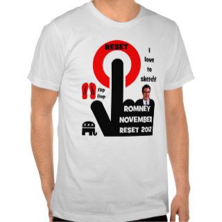 Romney reset button tshirt