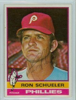 Ron Schueler AUTO 1976 Topps #586 Phillies New Set Break Sports Collectibles