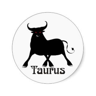 Whimsical Taurus Stickers