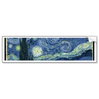 Van  Gogh Starry Night Bumper Stickers