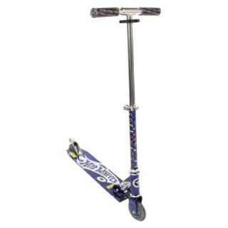 Magna Hot Wheels Folding Scooter   Blue  Sports Kick Scooters  Sports & Outdoors