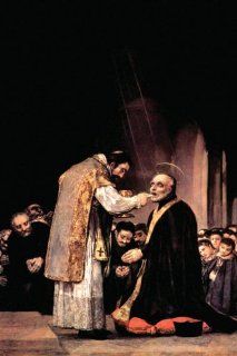 Buy Enlarge 0 587 26415 2C12X18 Last communion of St. Joseph of Calasanza   Canvas Size C12X18   Prints