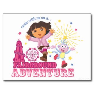 Dora The Explorer   Fairground Adventure Postcard