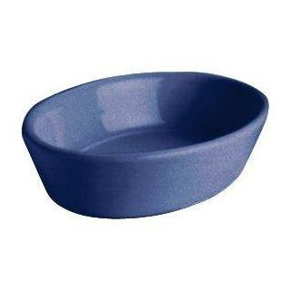 Hall China 570 105 Cobalt Blue 6 oz. Colorations Oval Baker Dish   24 / Case   Baking Dishes
