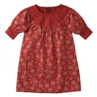 Tea Collection Girls Covasna Floral Dress, Pomegranate, 4 Clothing