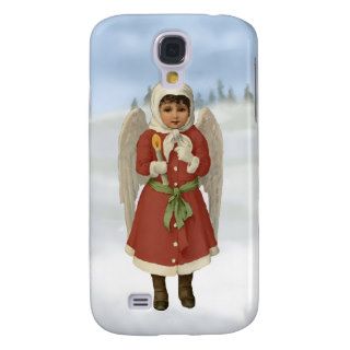 Xmas Angel with Christmas candle iphone 3 case