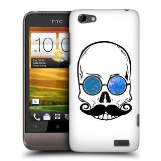 Head Case Designs Skull Hipsterism Hard Back Case Cover for HTC One V Cell Phones & Accessories