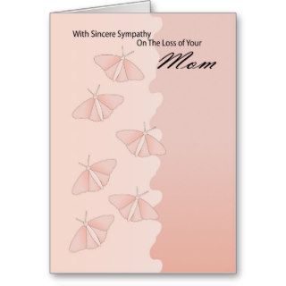 Sympathy card loss of Mom