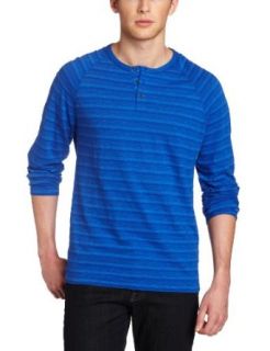 7 For All Mankind Men's Raglan Henley, Cobalt, X Large at  Mens Clothing store