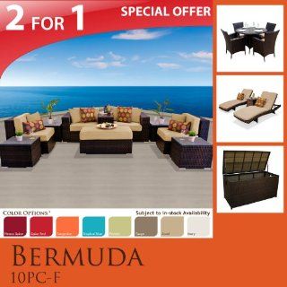 Bermuda 18 Piece Outdoor Wicker Patio Furniture Set B10fp42tts  Outdoor And Patio Furniture Sets  Patio, Lawn & Garden