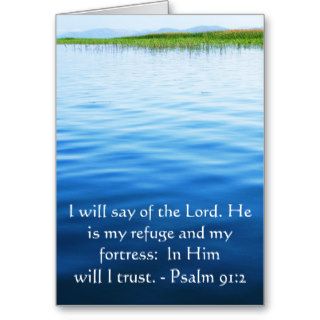 Motivational. Bible Verse Psalm 912 Greeting Card