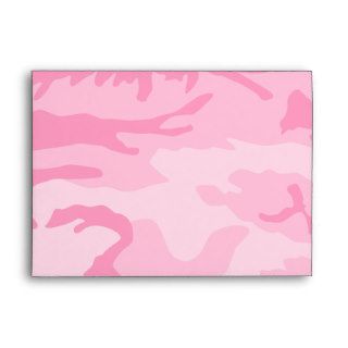 Pink Camouflage Envelopes