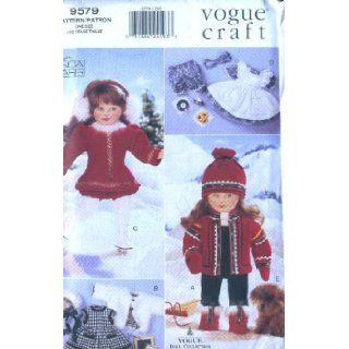 Vogue 9579   18 Inch Doll Winter Wardrobe   Patterns for 4 Outfits (Vogue Doll Collection, Also sold as Vogue 590) Linda Carr Books