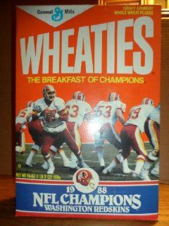 1988 Wheaties Washington Redskins Super Bowl Championship Cereal Box   Unopened  Other Products  