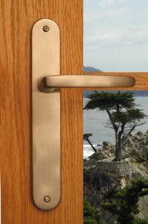 Mortise Lock Entry Door Lockset with Deadbolt Monterey Lever Handle Door Hardware in Antique Brass Finish    
