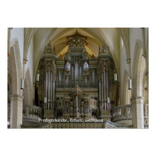 Organ in the Predigerkirche, Erfurt, Germany Print