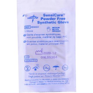 Medline Powder free Sterile Medium Vinyl Exam Gloves (Pack of 400) Medline Exam Gloves