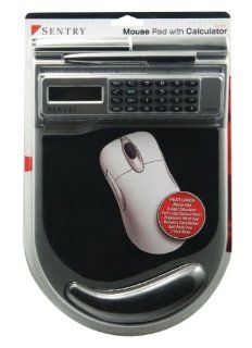 Sentry Mouse Pad with Calculator, Silver (CA575)