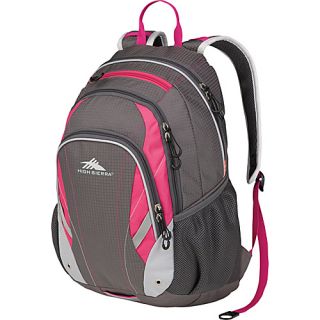 Kenley Backpack Charcoal/Fuchsia/Silver   High Sierra School & Day H
