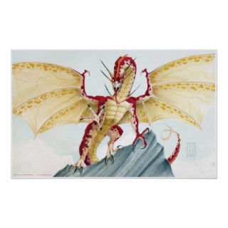 Red Spotted Dragon Poster