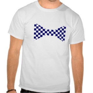 Blue and White Bow Tie for Him T Shirt