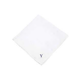 Personalized 3 pk. Hand Rolled Hankies, Y, Mens